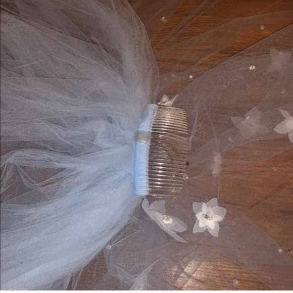 Randy Fenoli | Accessories | Kleinfeld Randy Fenoli Blue Brandi Wedding Veil | Poshmark